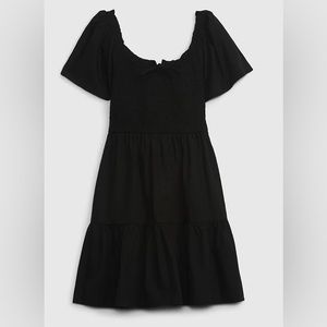 Flutter Sleeve Smocked Mini Dress